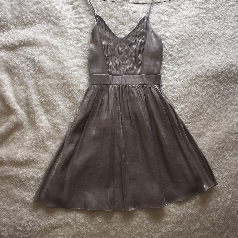 Candie’s Silver Formal Mini Dress.